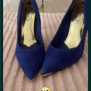 Ted Baker Royal Blue Suede Heels